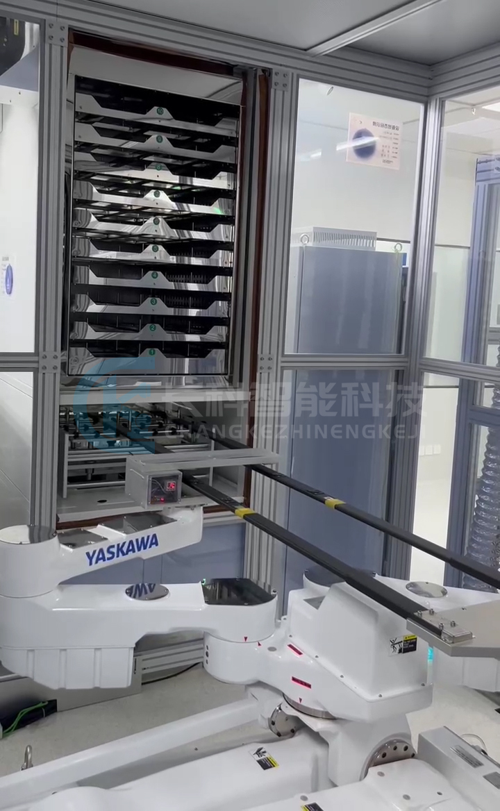 安川機器人取放鈣鈦礦玻璃基板